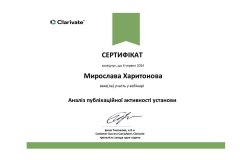 Аналіз публікаційної активності установи